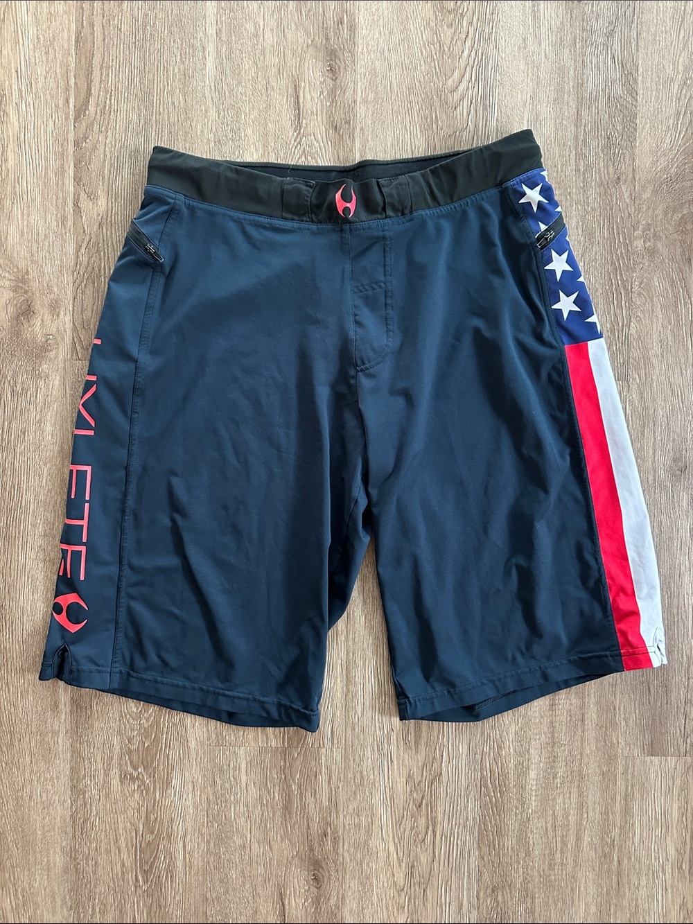Hylete Helix Shorts American Flag Large Long‎ Athletic CrossFit
